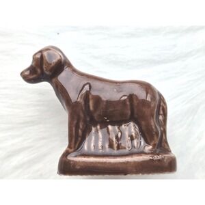 Vintage Wade Whimsies Bloodhound Dog Figurine - Wade England Porcelain